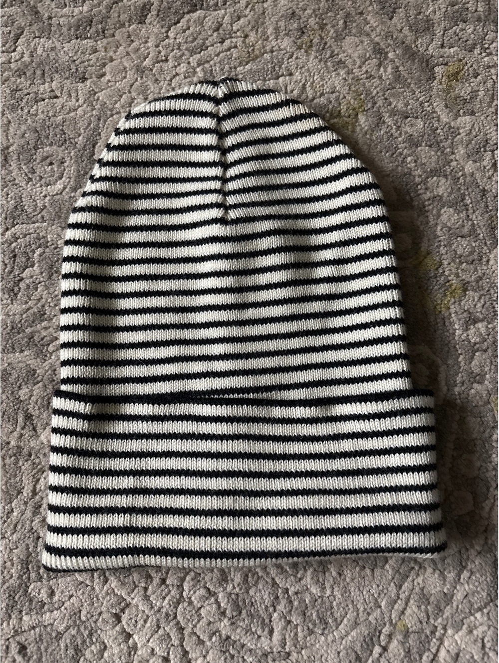 Striped beanie wool Italian. Grunge goth skate fairy emo